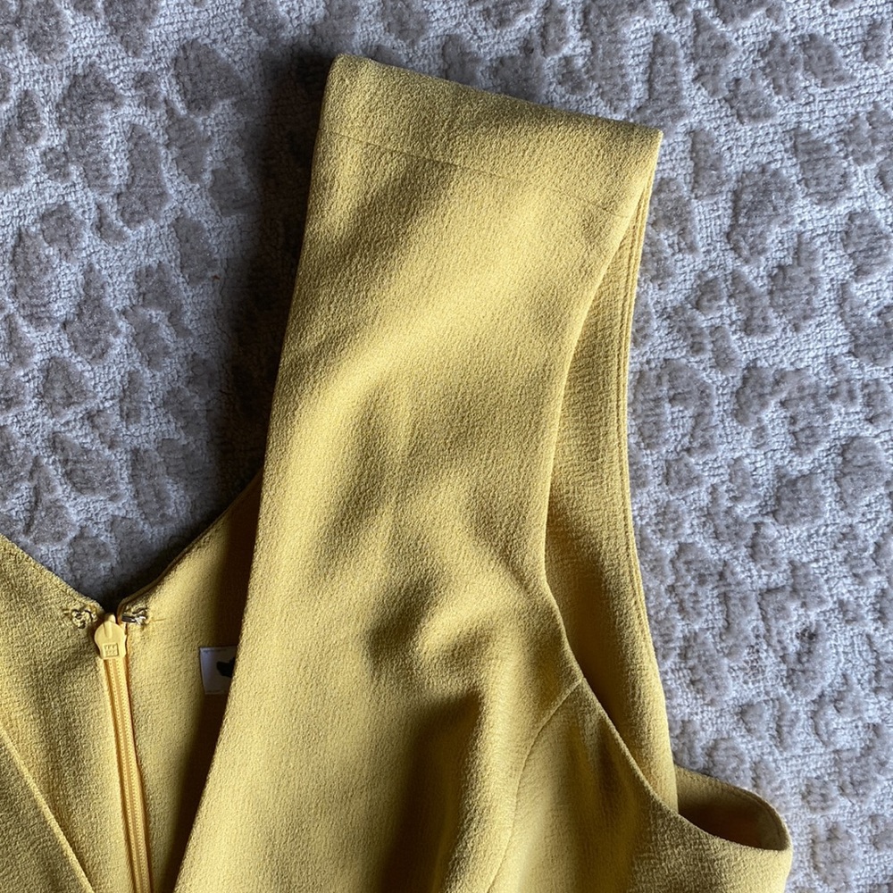 NWOT Dress the Population Canary Yellow Sandra Mermaid Gown Maxi Dress, size XL - Picture 6 of 8
